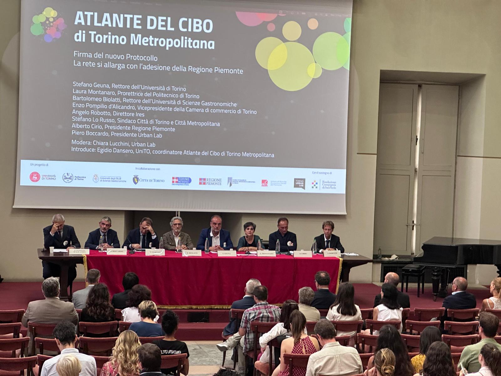 Atlante del Cibo Firma nuovo Protocollo