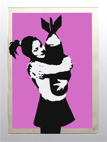 Banksy&Friends: l’arte della ribellione Banksy Bomb Love, 2003 Litografia, 70x50 cm Pop House Gallery