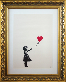 Banksy&Friends: l’arte della ribellione Banksy Girl with balloon, 2002 Litografia, 70x50 cm Pop House Gallery