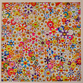 Takashi Murakami Flowers, 2010 Litografia offset su carta, 68x68 cm Pop House Gallery