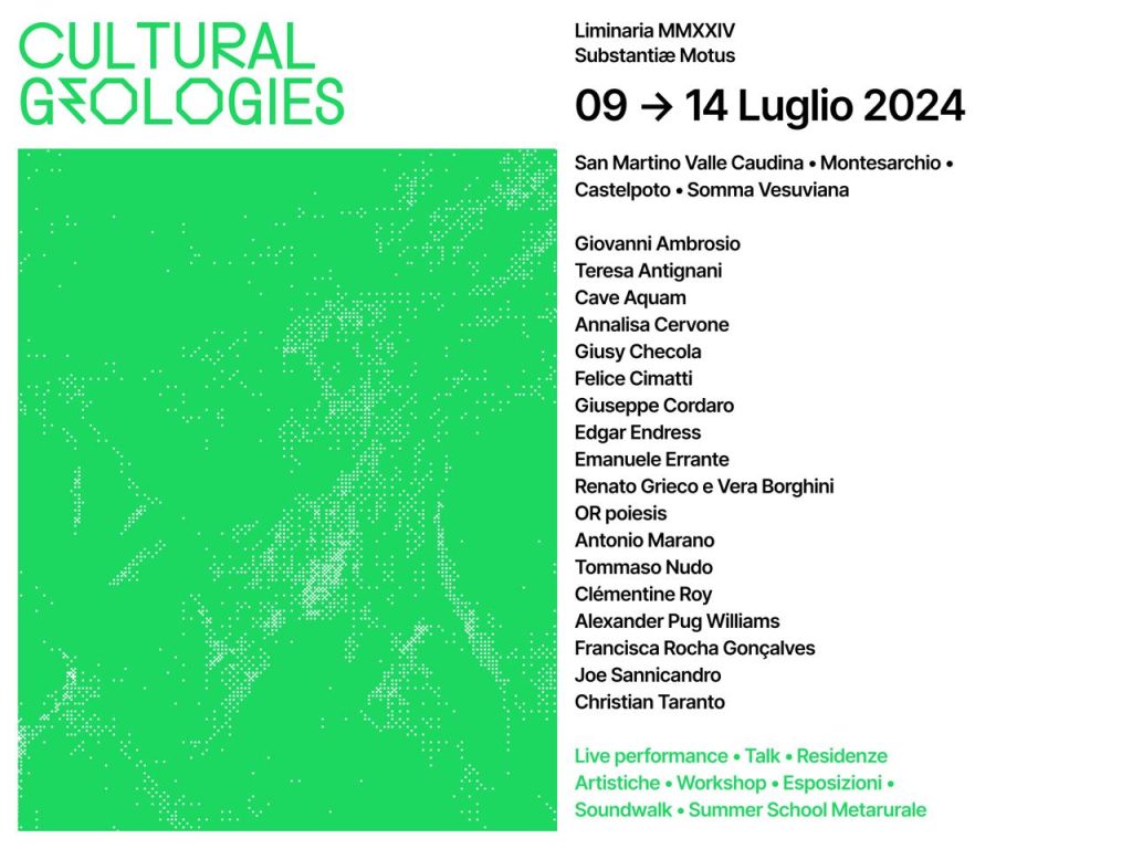 Liminaria Festival MMXXIV Substantiae Motus II - Cultural Geologies 