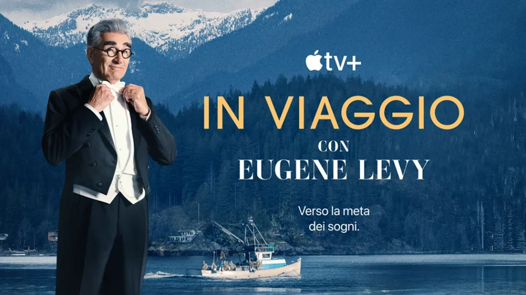 il banner della teza stagione della serie In viaggio con Eugene Levy