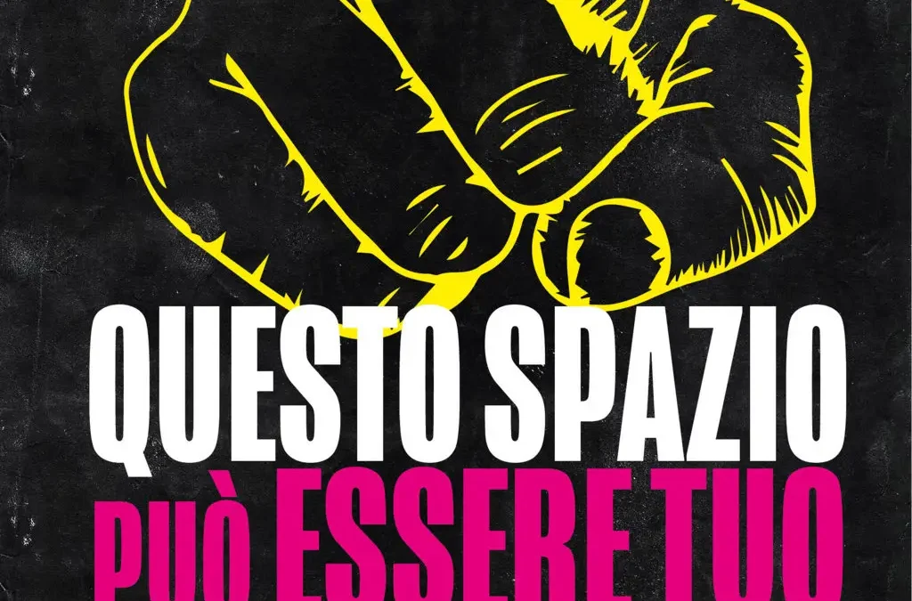 la locandina del film Questo spazio può essere tuo, documentario di Alessandro Bernard