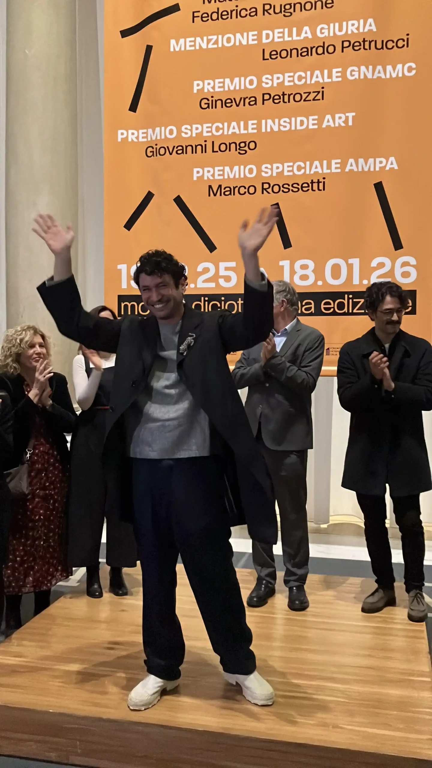 il vincitore Guglielmo Maggini, in mostra con l’opera Titano mio