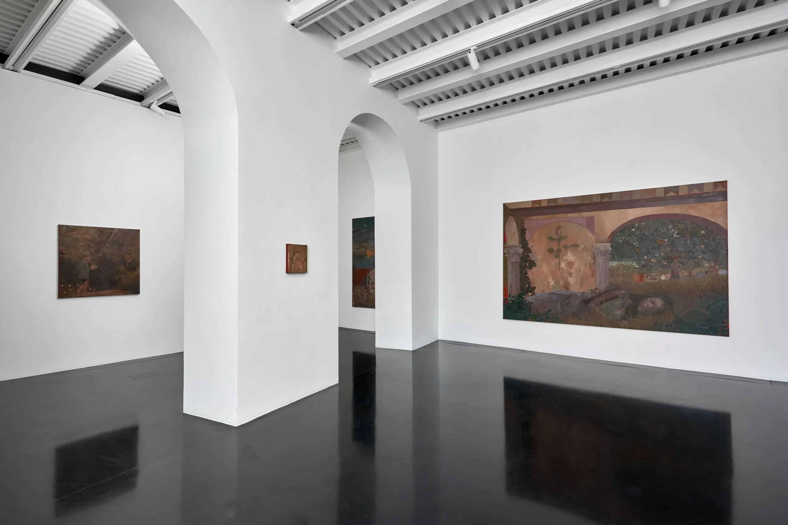 allestimenti della mostra A Gentil Carioca x rhinoceros gallery, prima personale di Miguel Afa