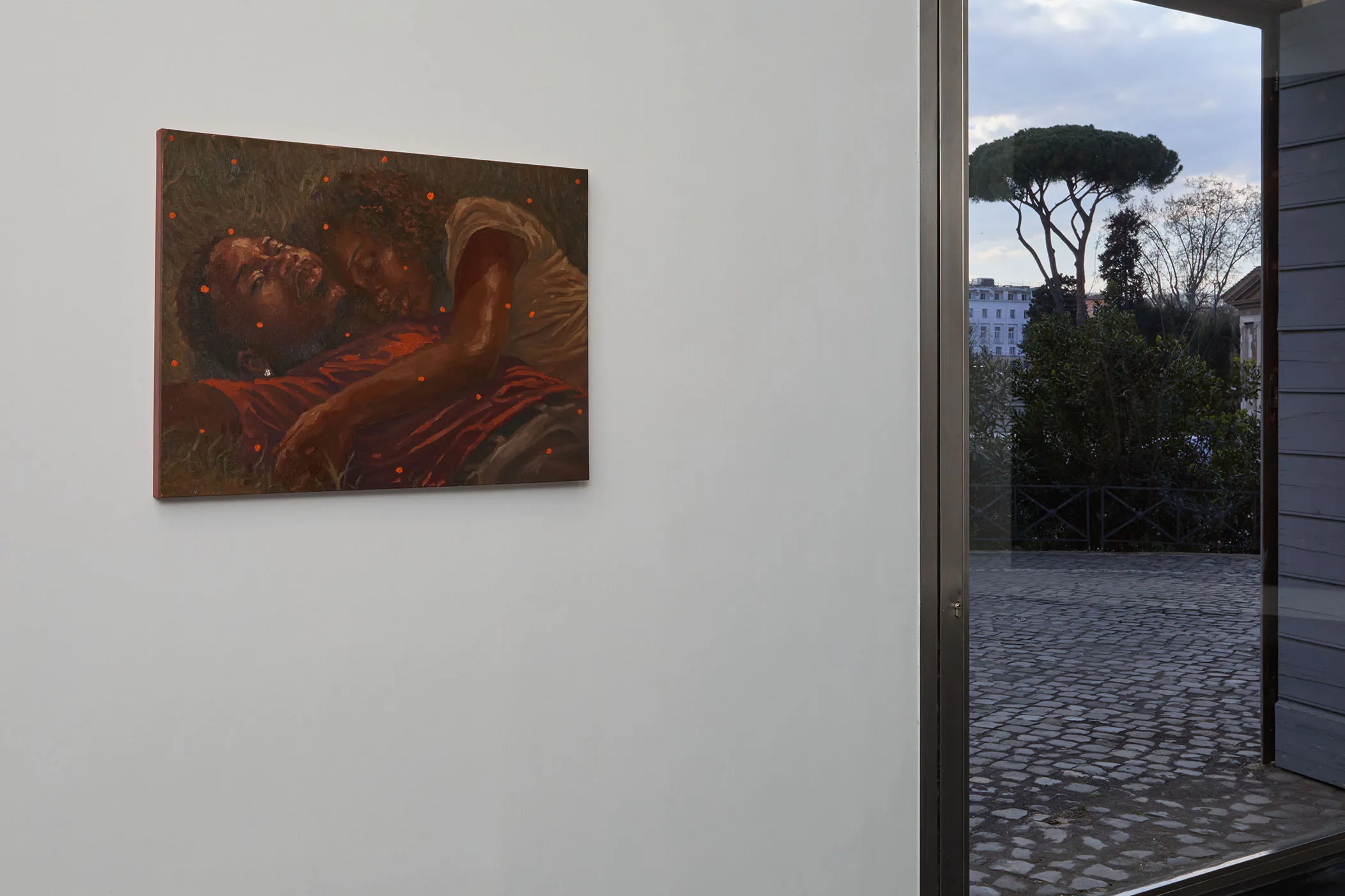 allestimenti della mostra A Gentil Carioca x rhinoceros gallery, prima personale di Miguel Afa