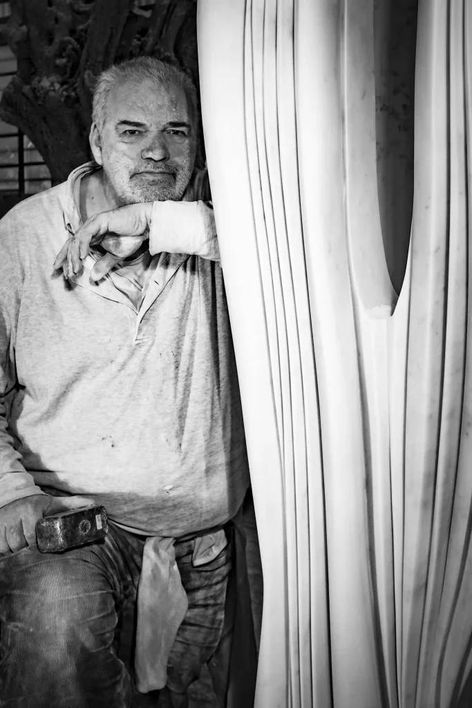 Pablo Atchugarry (Foto Archivio Atchugarry, di Giorgia Panzera)