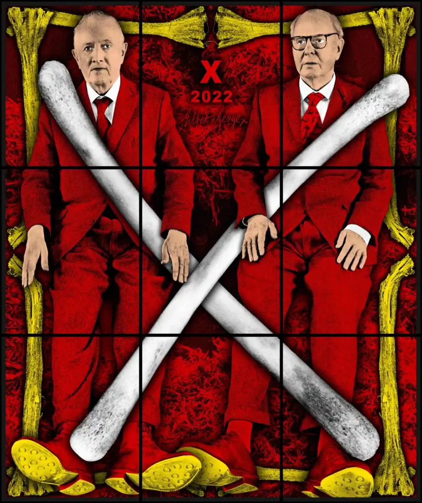 "X", 2022, 226 x 190 cm © Gilbert & George. Courtesy Gilbert & George and White Cube