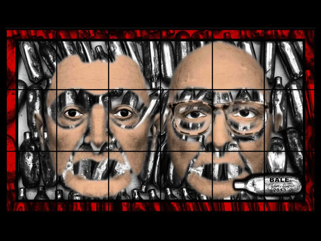 "BALE", 2013, 226 x 381 cm © Gilbert & George. Courtesy Gilbert & George and White Cube